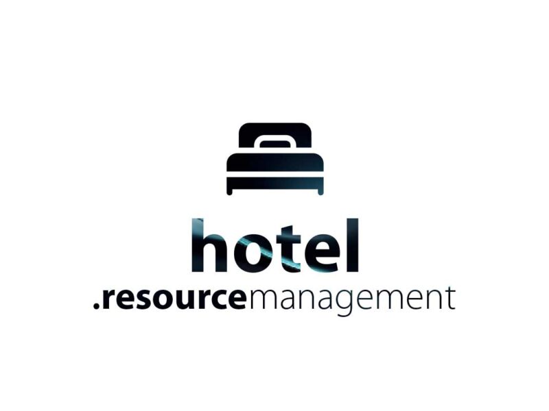 Λογότυπο hotel.resourcemanagement με εικονίδιο κρεβατιού