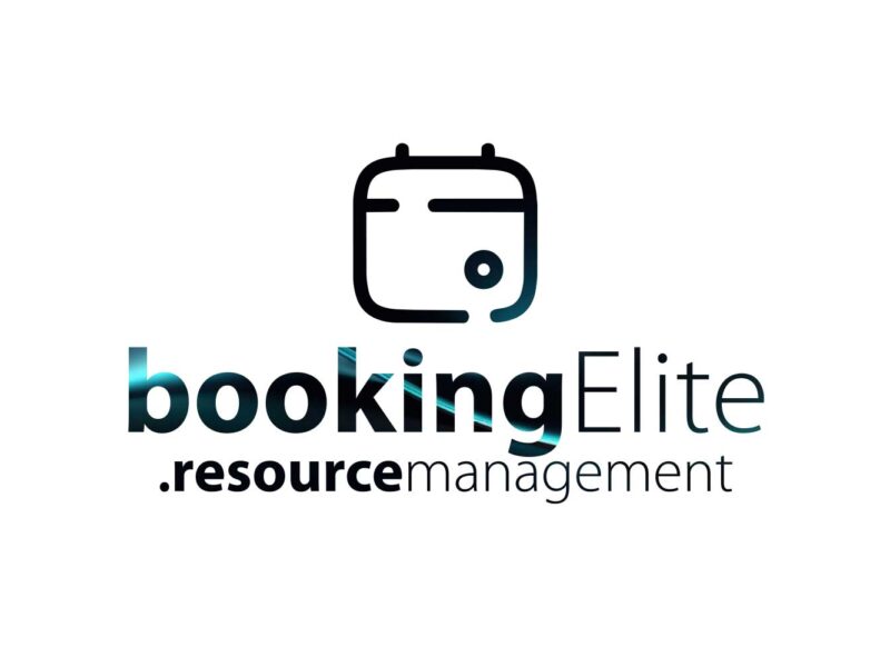 Λογότυπο bookingElite resource management με εικονίδιο ημερολογίου