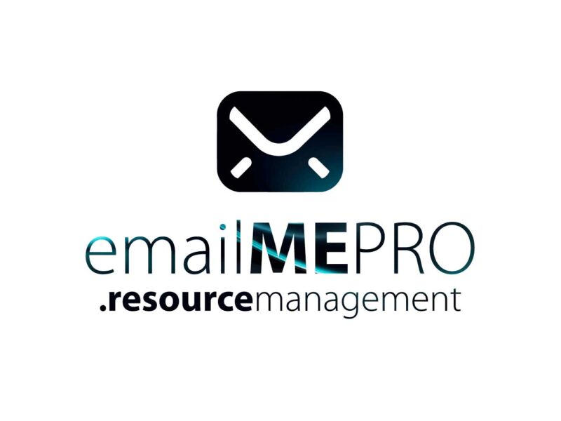 Λογότυπο emailMEPRO resource management με εικονίδιο φακέλου
