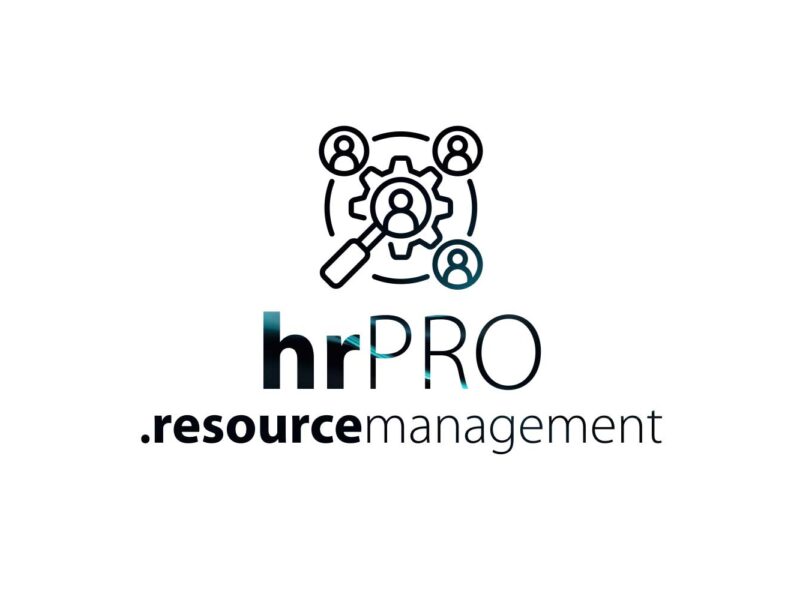 Λογότυπο hrPRO με γρανάζι και εικονίδια χρηστών