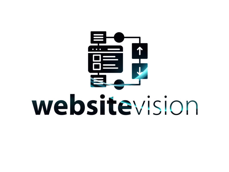 Εικονίδιο ροής ιστοσελίδας με το λογότυπο websitevision